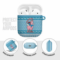 Pink Llama Christmas AirPods Case Xmas Holiday Patterns - Wonder Print Shop