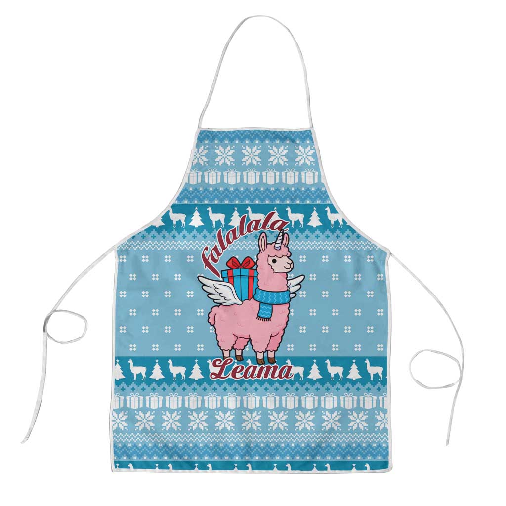 Pink Llama Christmas Apron Xmas Holiday Patterns - Wonder Print Shop