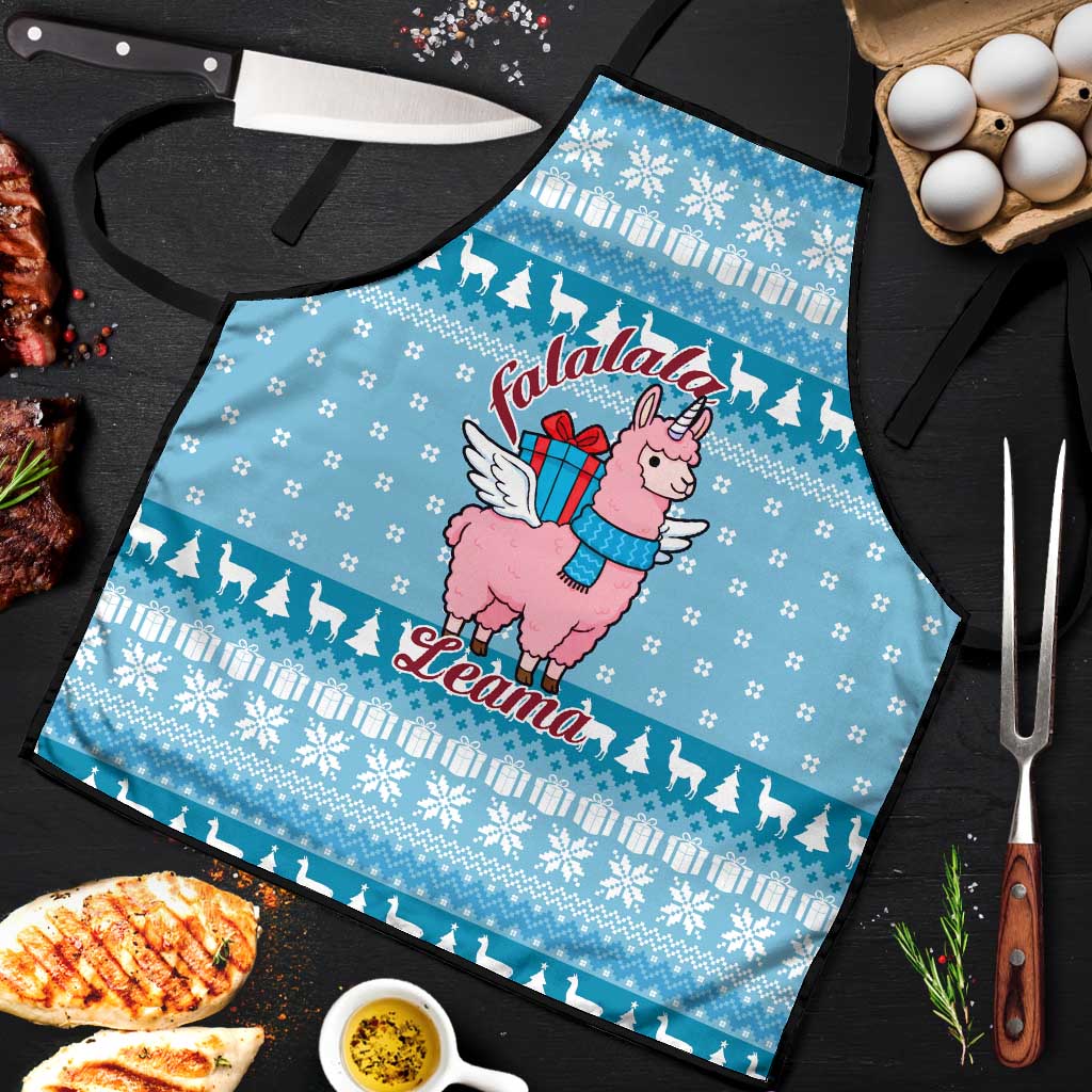 Pink Llama Christmas Apron Xmas Holiday Patterns - Wonder Print Shop