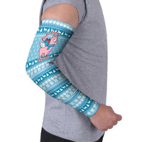 Pink Llama Christmas Arm Sleeves Xmas Holiday Patterns - Wonder Print Shop