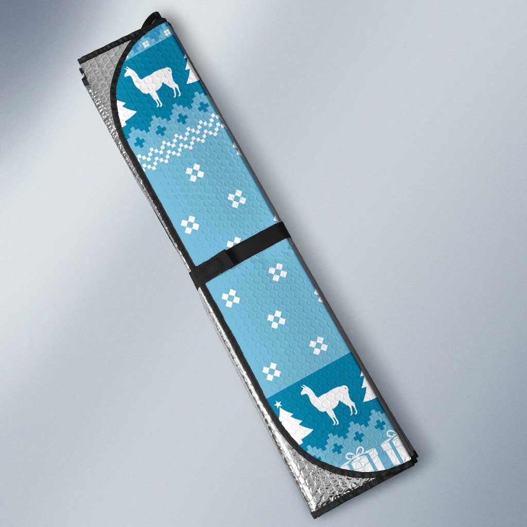 Pink Llama Christmas Auto Sun Shade Xmas Holiday Patterns - Wonder Print Shop