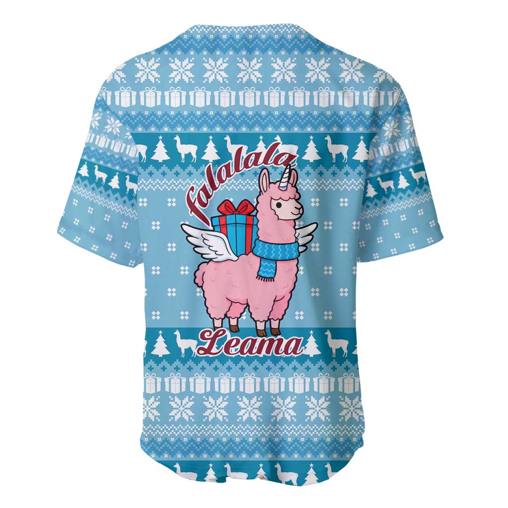 Pink Llama Christmas Baseball Jersey Xmas Holiday Patterns - Wonder Print Shop