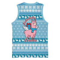 Pink Llama Christmas Basketball Jersey Xmas Holiday Patterns - Wonder Print Shop