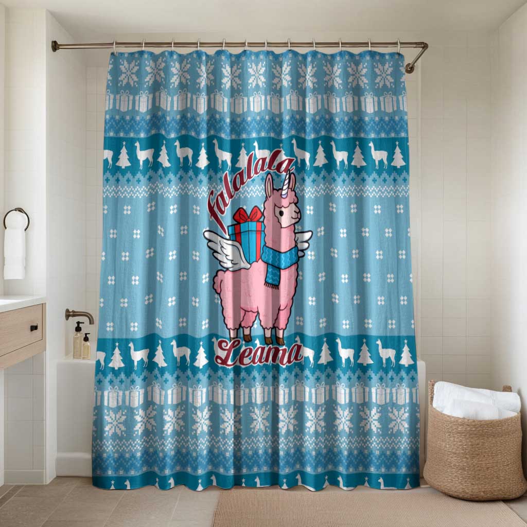 Pink Llama Christmas Bathroom Set Xmas Holiday Patterns - Wonder Print Shop
