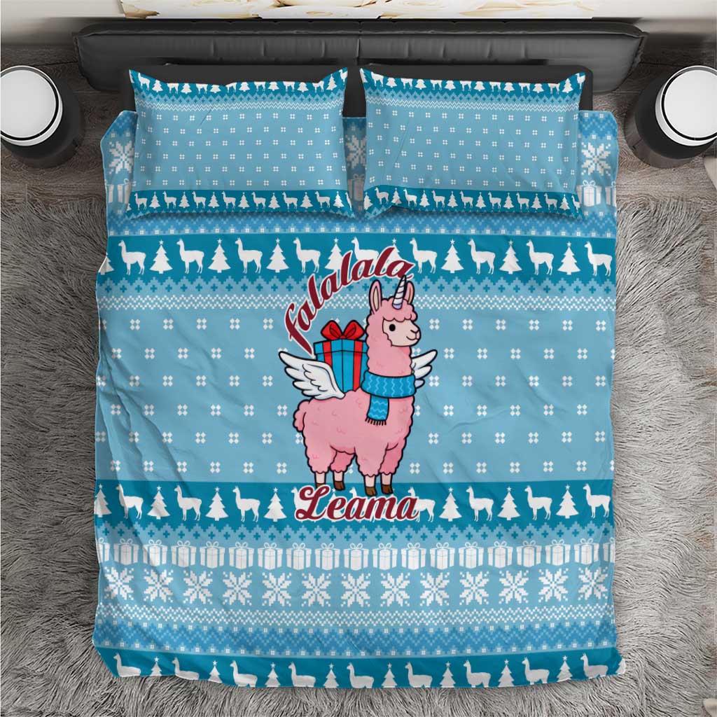 Pink Llama Christmas Bedding Set Xmas Holiday Patterns - Wonder Print Shop
