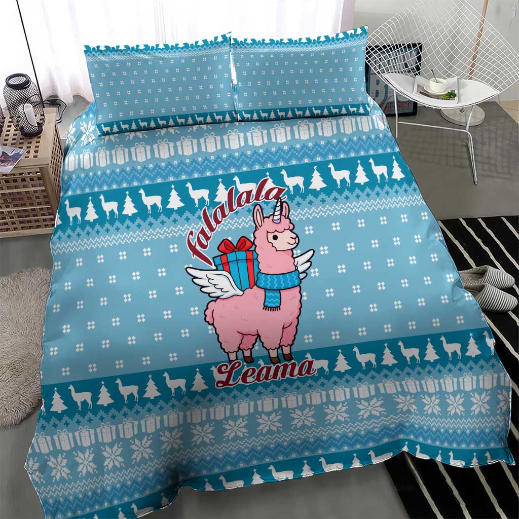 Pink Llama Christmas Bedding Set Xmas Holiday Patterns - Wonder Print Shop