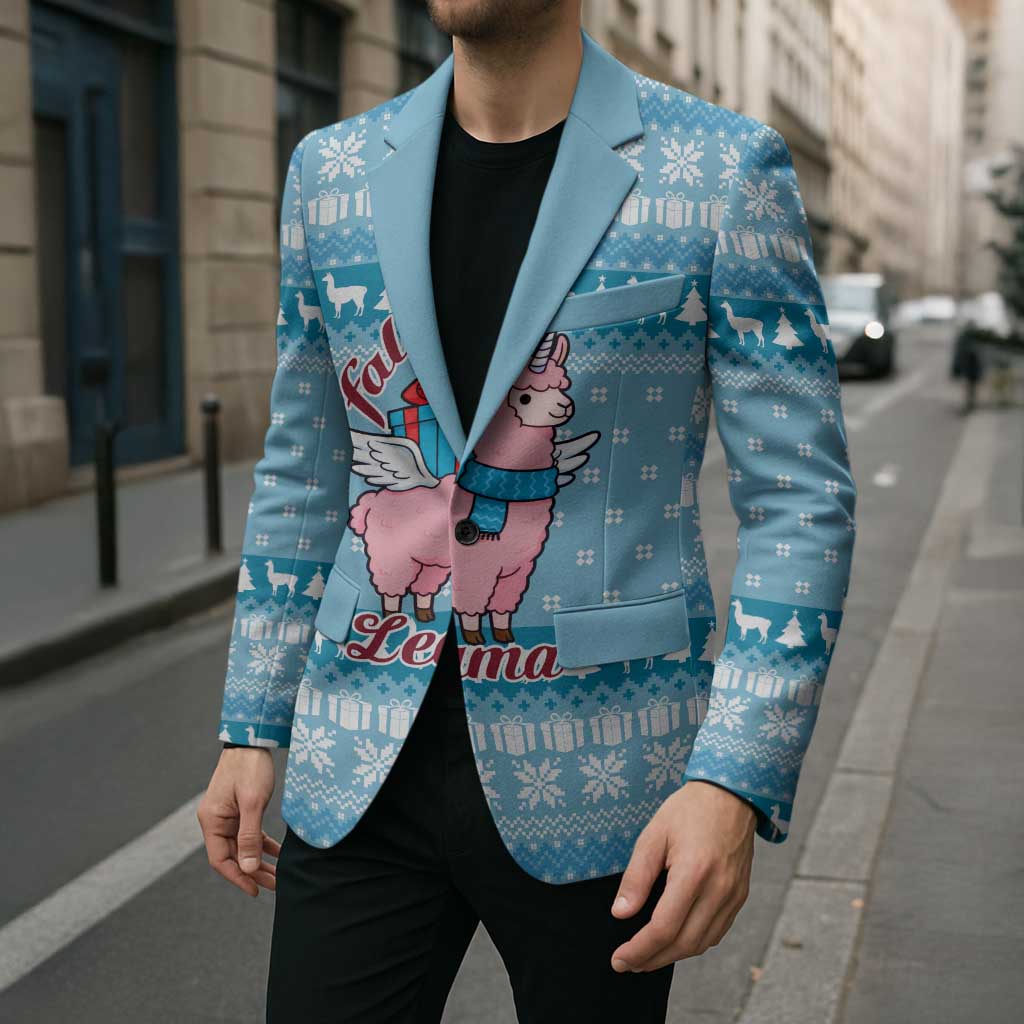 Pink Llama Christmas Blazer Xmas Holiday Patterns - Wonder Print Shop