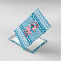 Pink Llama Christmas Canvas Wall Art Xmas Holiday Patterns - Wonder Print Shop