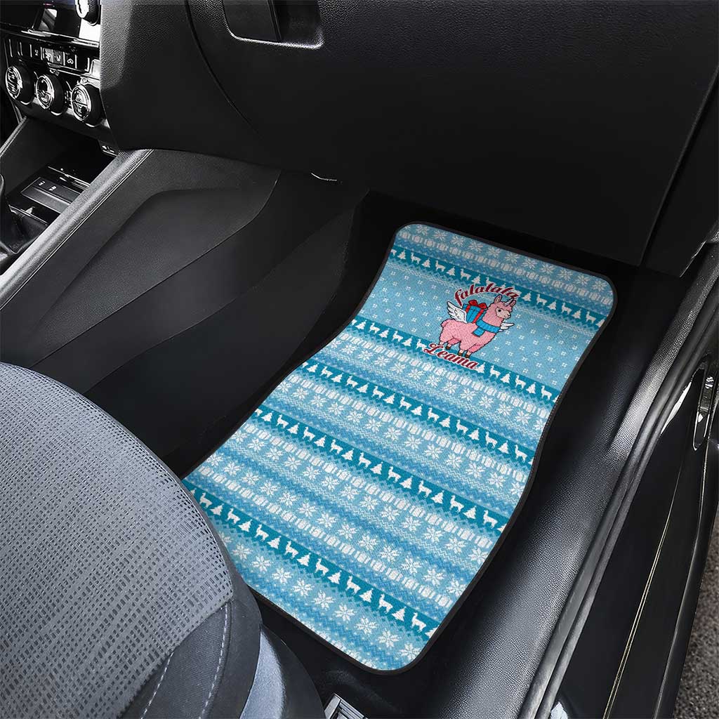 Pink Llama Christmas Car Mats Xmas Holiday Patterns - Wonder Print Shop