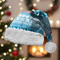 Pink Llama Christmas Santa Hat Xmas Holiday Patterns - Wonder Print Shop