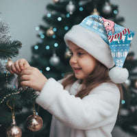 Pink Llama Christmas Santa Hat Xmas Holiday Patterns - Wonder Print Shop