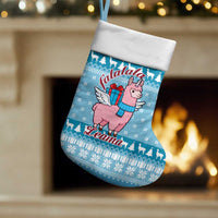 Pink Llama Christmas Stocking Xmas Holiday Patterns - Wonder Print Shop