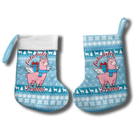 Pink Llama Christmas Stocking Xmas Holiday Patterns - Wonder Print Shop