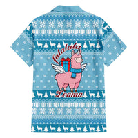 Pink Llama Christmas Family Matching Short Sleeve Bodycon Dress and Hawaiian Shirt Xmas Holiday Patterns - Wonder Print Shop