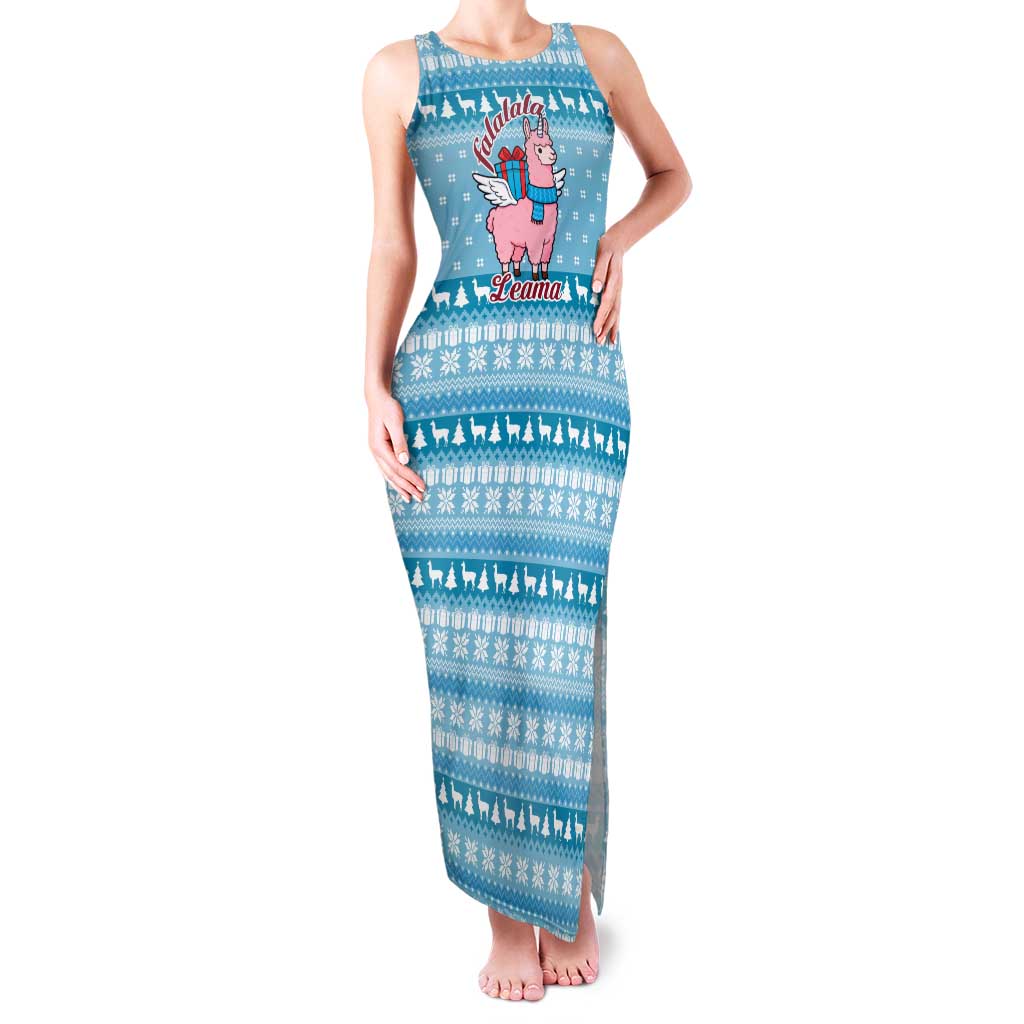 Pink Llama Christmas Family Matching Tank Maxi Dress and Hawaiian Shirt Xmas Holiday Patterns - Wonder Print Shop