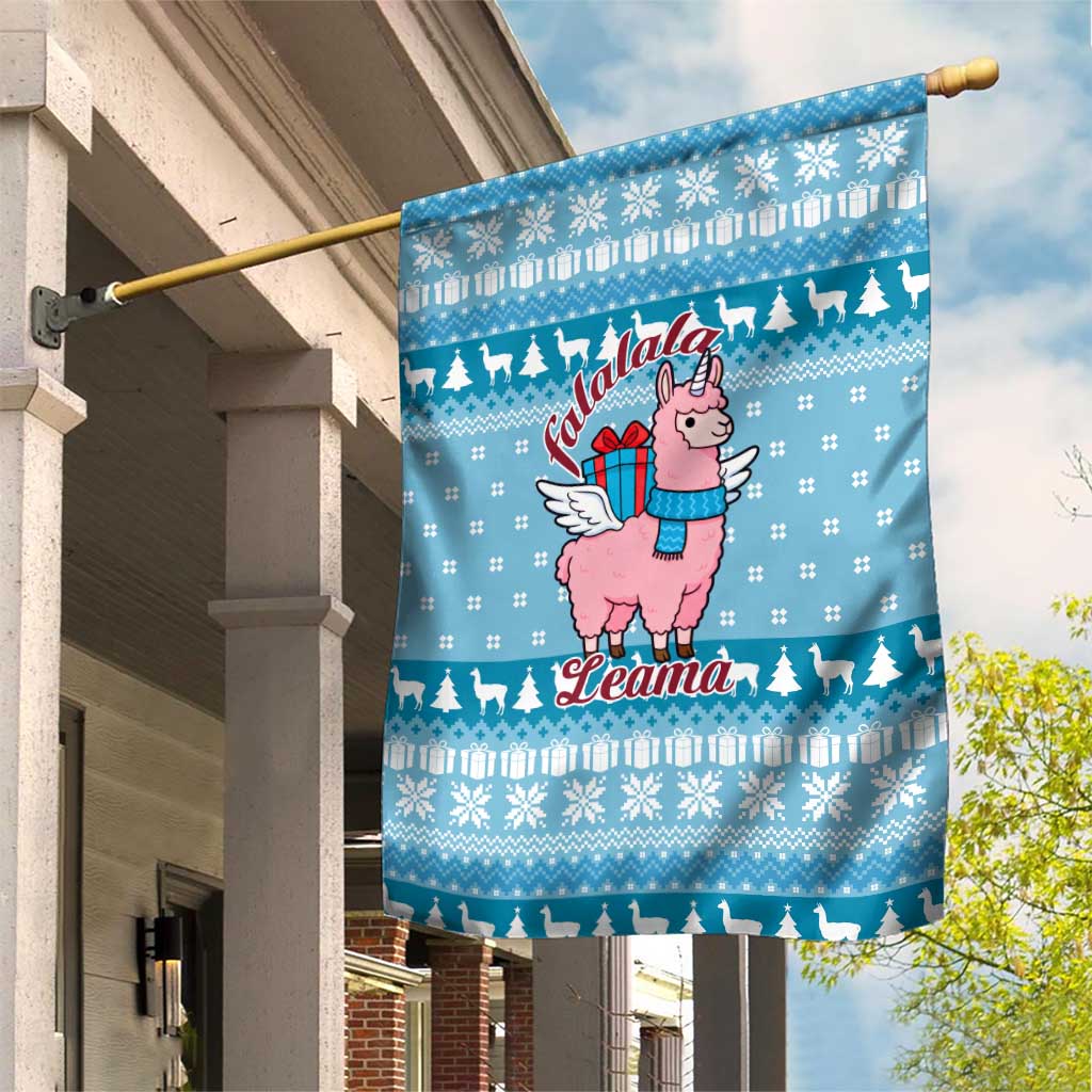 Pink Llama Christmas Garden Flag Xmas Holiday Patterns - Wonder Print Shop