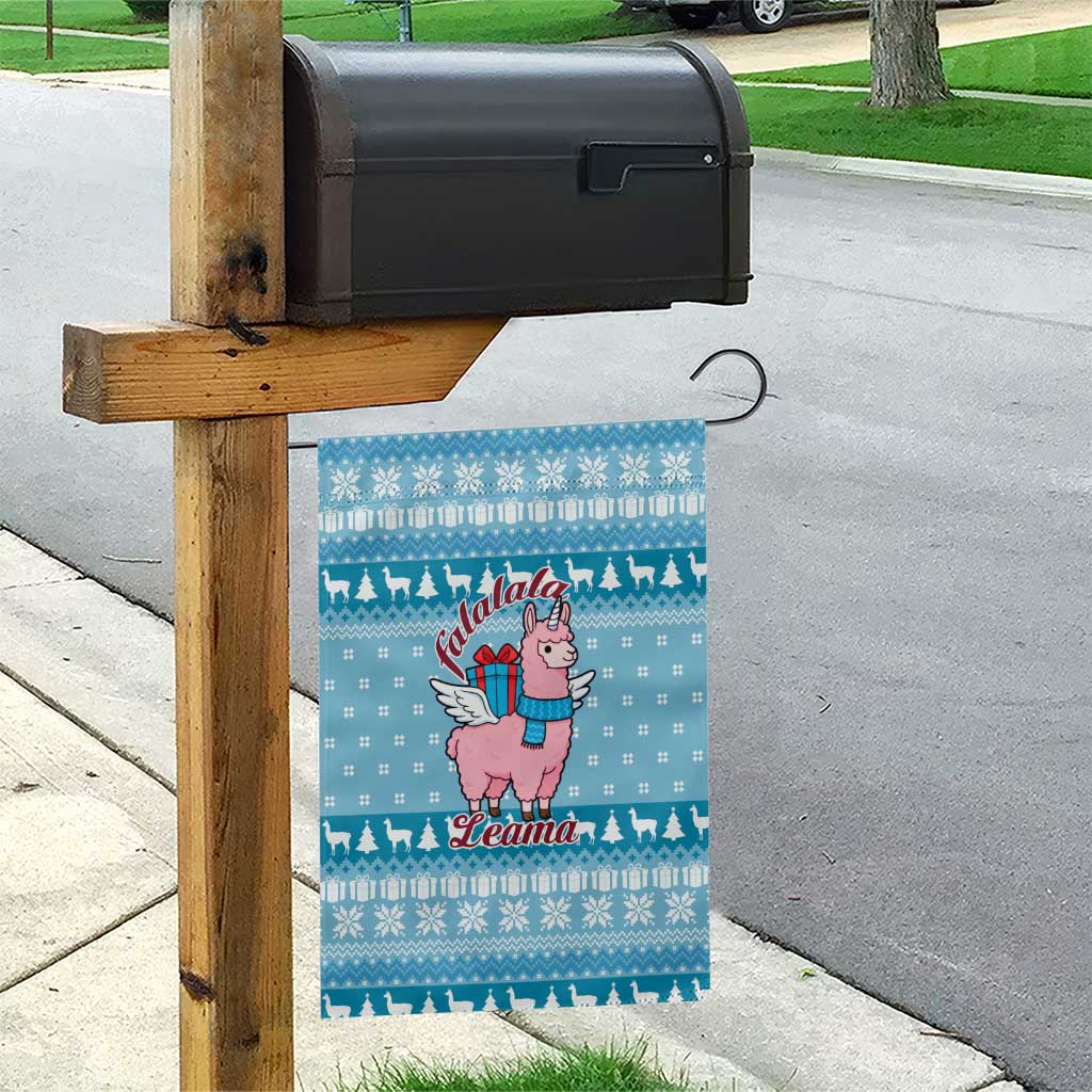 Pink Llama Christmas Garden Flag Xmas Holiday Patterns - Wonder Print Shop