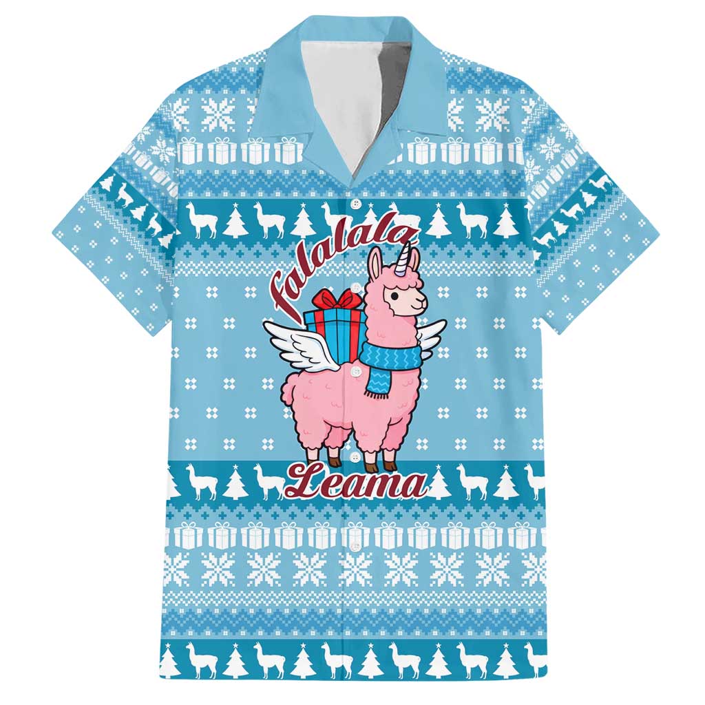 Pink Llama Christmas Hawaiian Shirt Xmas Holiday Patterns - Wonder Print Shop