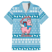 Pink Llama Christmas Hawaiian Shirt Xmas Holiday Patterns - Wonder Print Shop