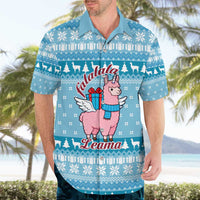 Pink Llama Christmas Hawaiian Shirt Xmas Holiday Patterns - Wonder Print Shop