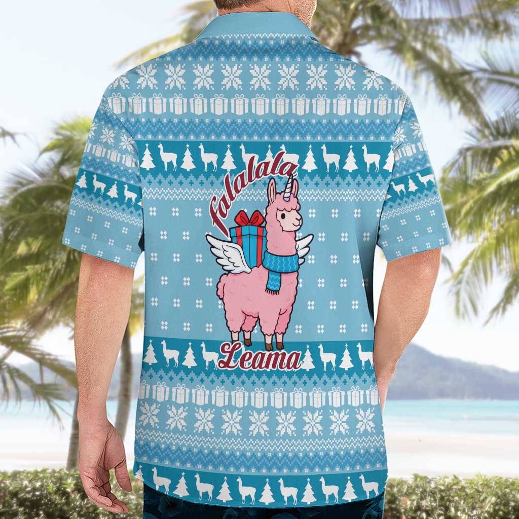 Pink Llama Christmas Hawaiian Shirt Xmas Holiday Patterns - Wonder Print Shop