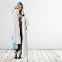 Pink Llama Christmas Hooded Blanket Xmas Holiday Patterns - Wonder Print Shop