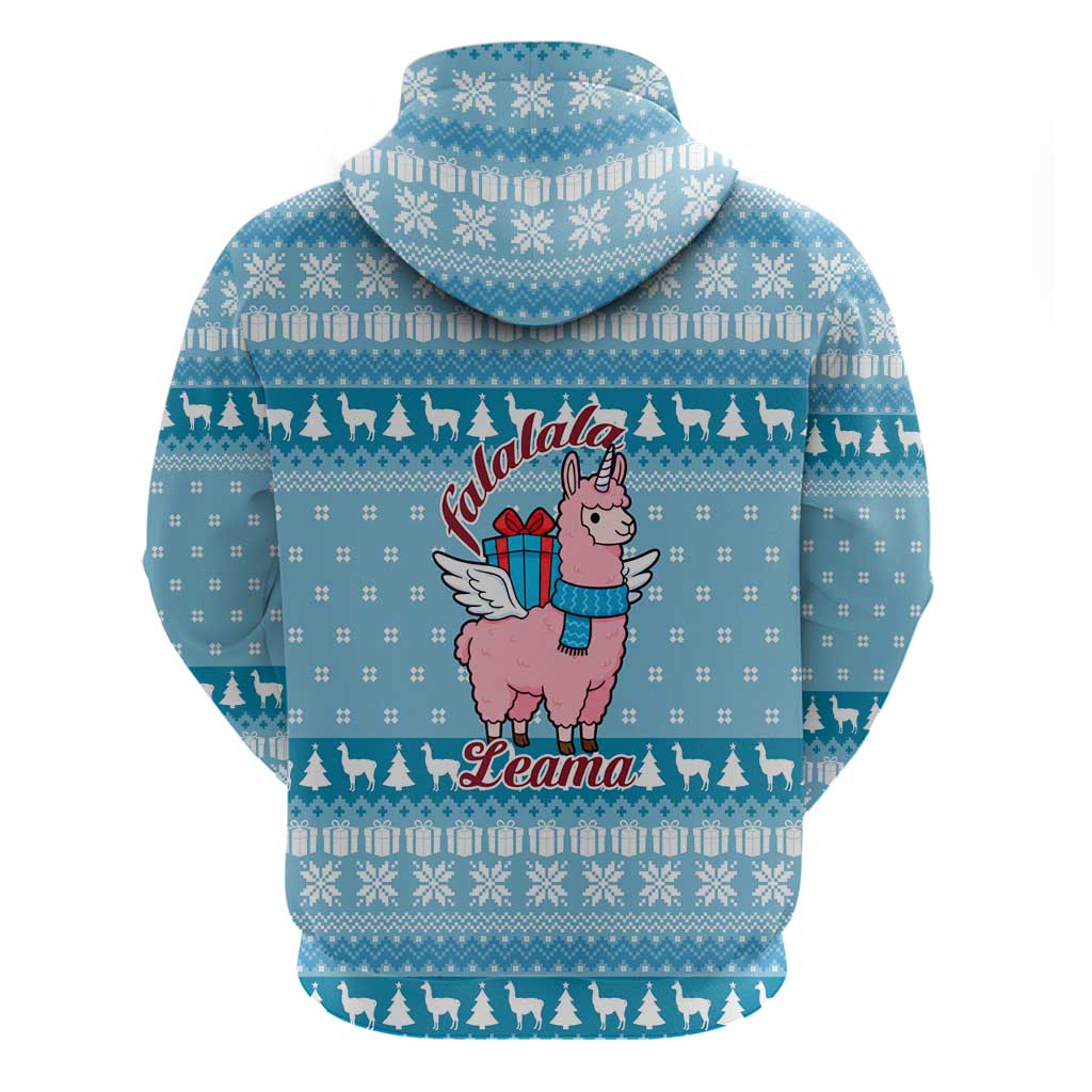 Pink Llama Christmas Hoodie Xmas Holiday Patterns - Wonder Print Shop