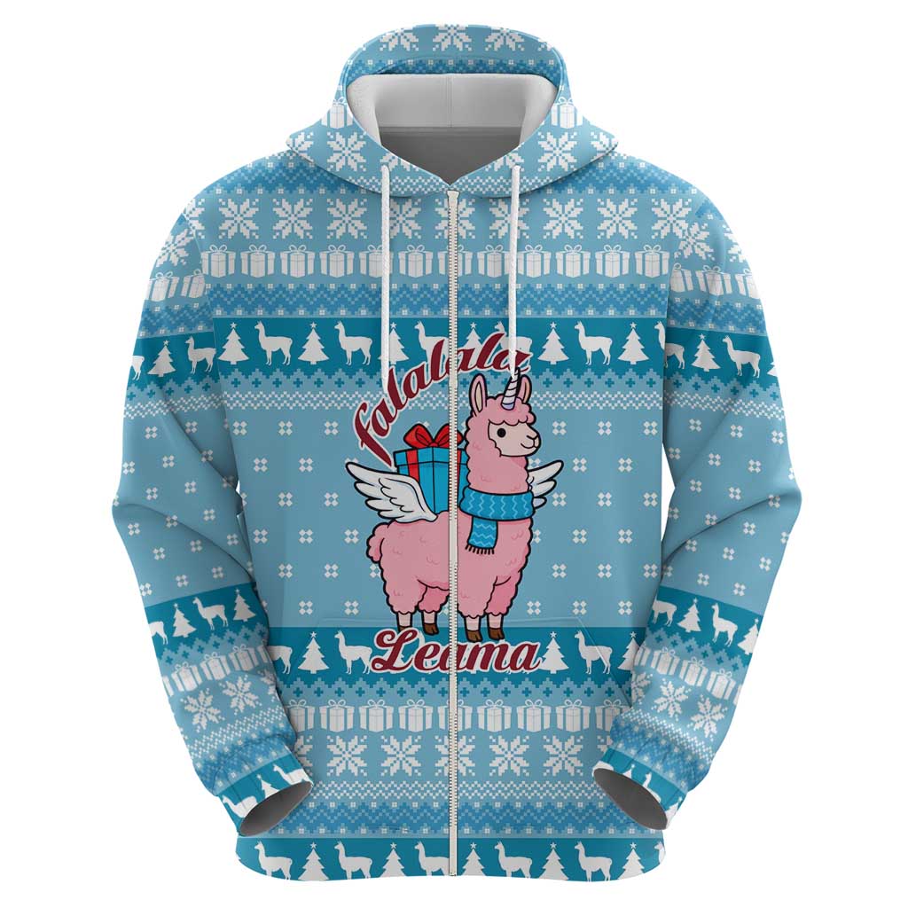 Pink Llama Christmas Hoodie Xmas Holiday Patterns - Wonder Print Shop