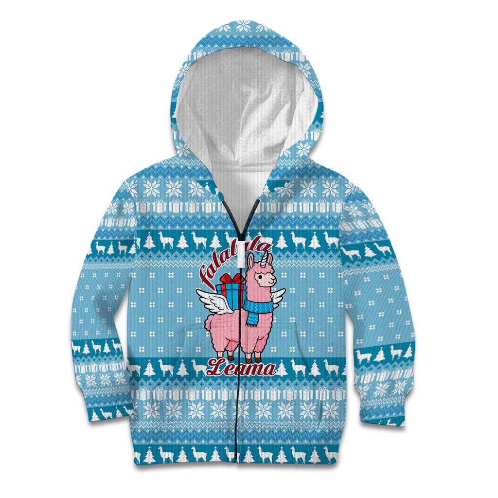 Pink Llama Christmas Kid Hoodie Xmas Holiday Patterns - Wonder Print Shop