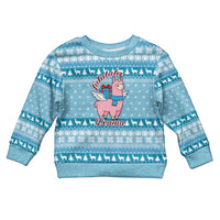 Pink Llama Christmas Kid Ugly Christmas Sweater Xmas Holiday Patterns - Wonder Print Shop