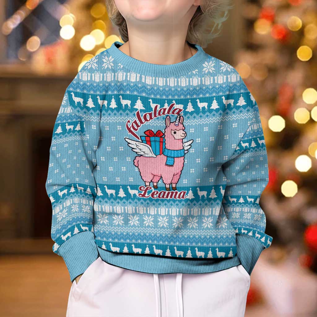 Pink Llama Christmas Kid Ugly Christmas Sweater Xmas Holiday Patterns - Wonder Print Shop