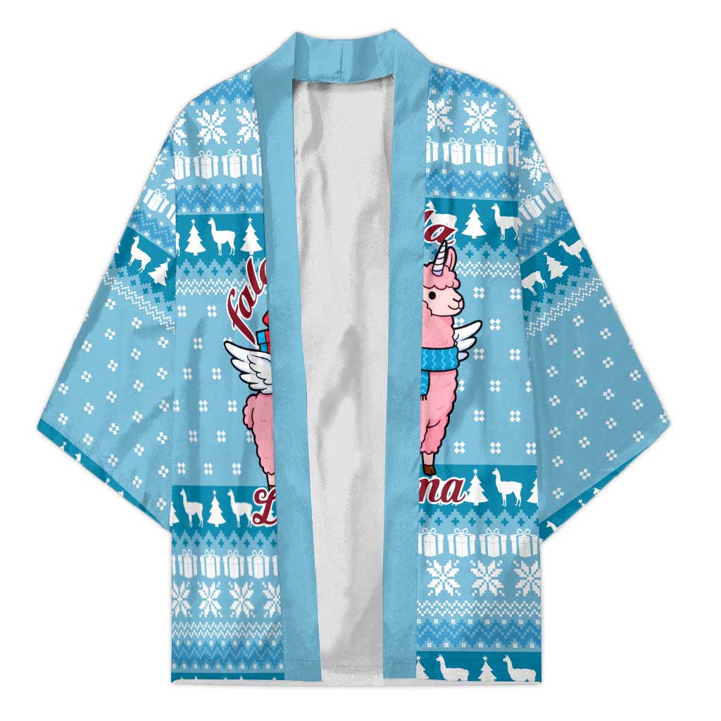 Pink Llama Christmas Kimono Xmas Holiday Patterns - Wonder Print Shop