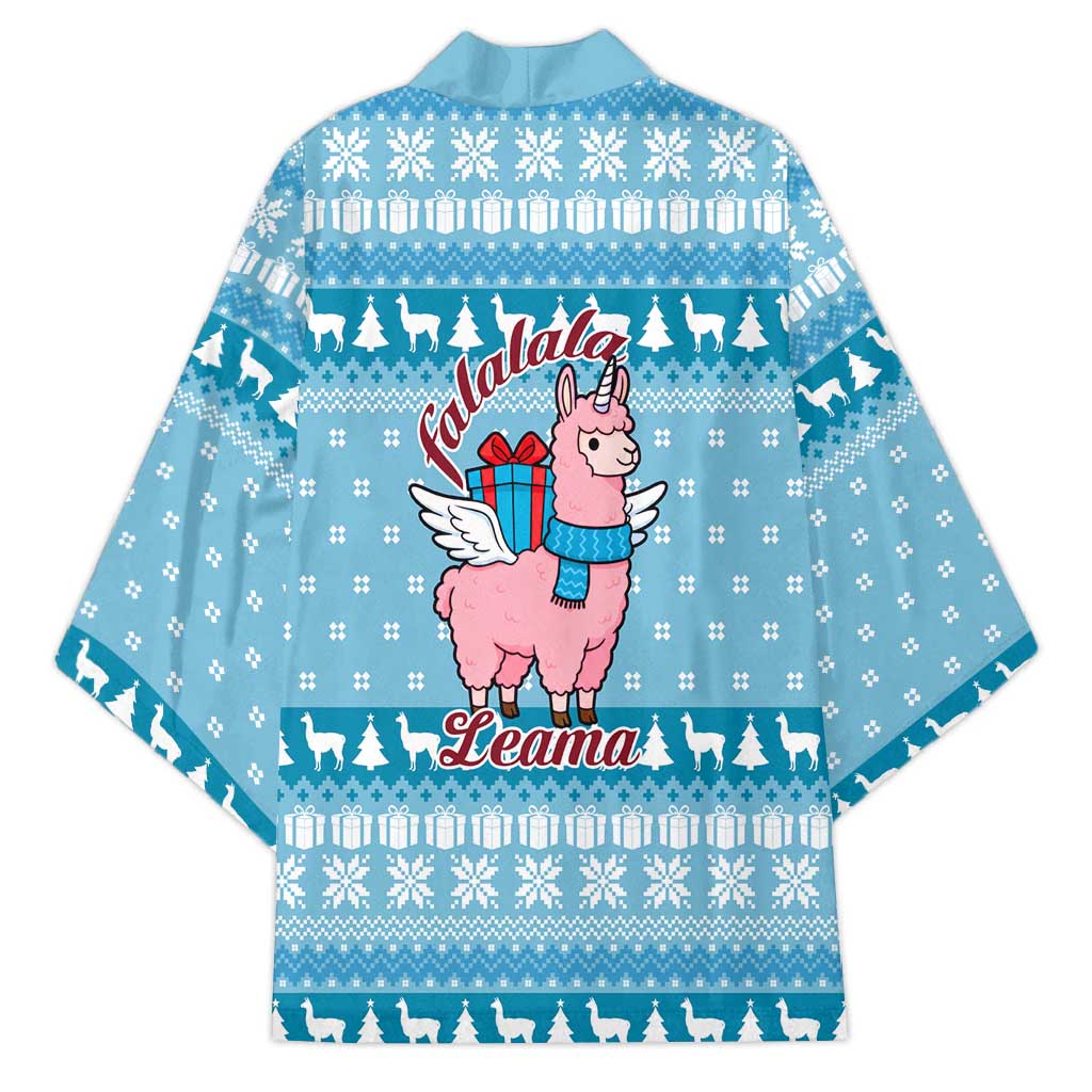 Pink Llama Christmas Kimono Xmas Holiday Patterns - Wonder Print Shop