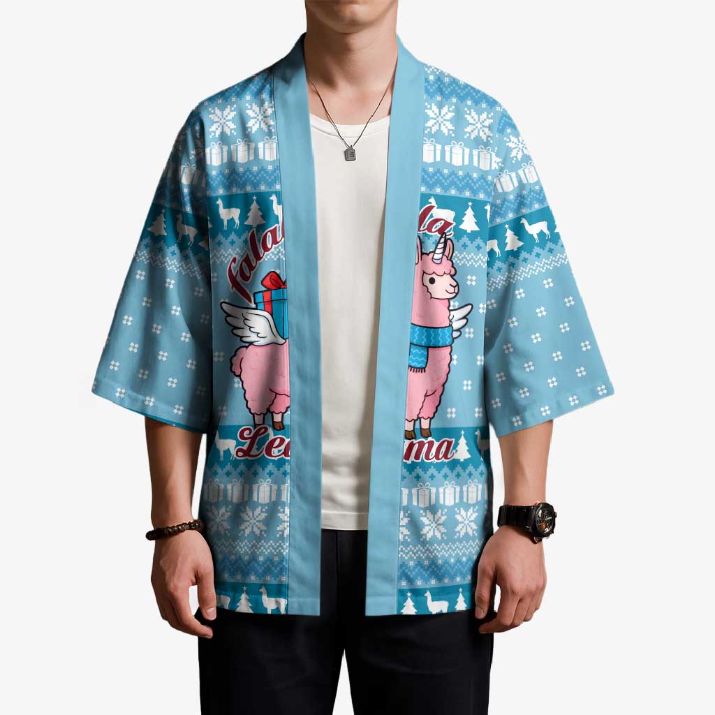 Pink Llama Christmas Kimono Xmas Holiday Patterns - Wonder Print Shop