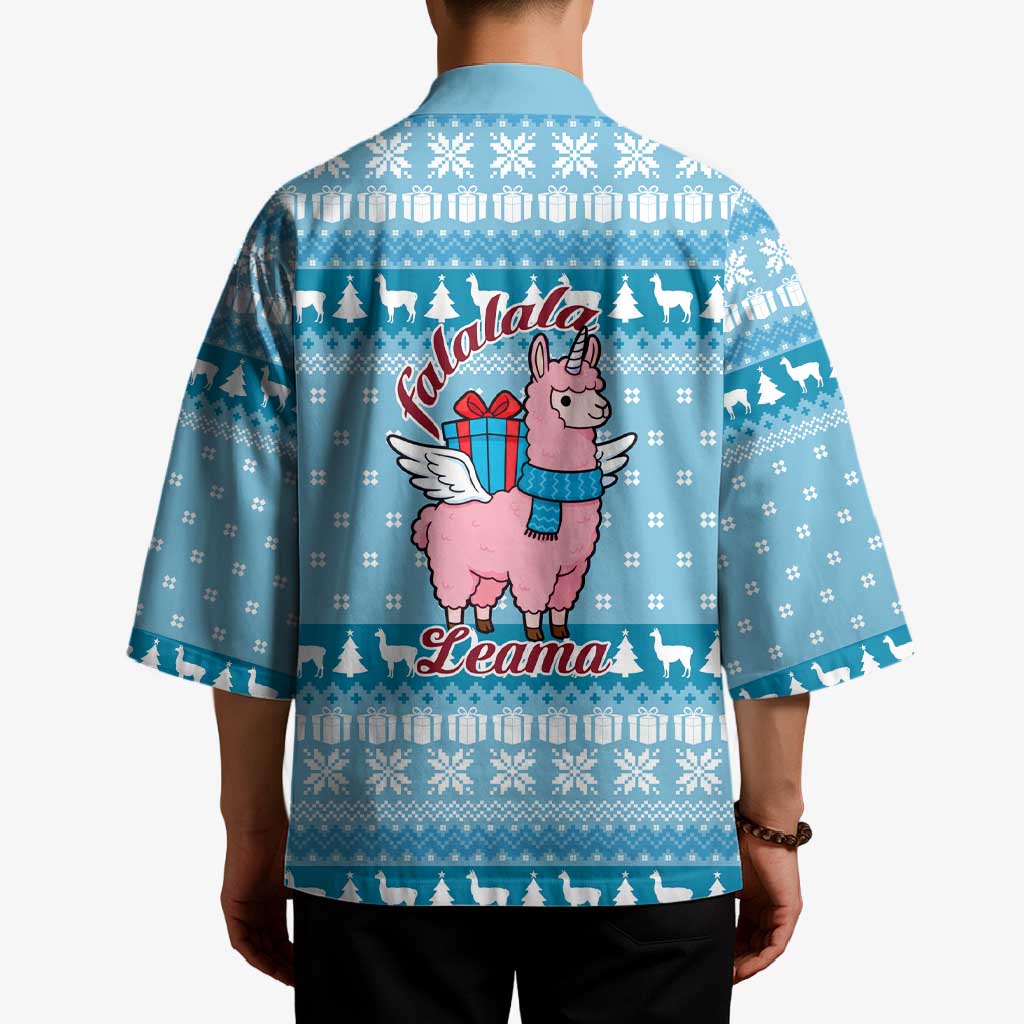 Pink Llama Christmas Kimono Xmas Holiday Patterns - Wonder Print Shop