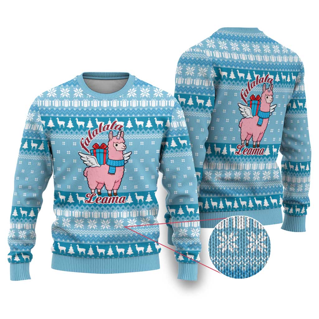 Pink Llama Christmas Ugly Christmas Sweater Xmas Holiday Patterns - Wonder Print Shop