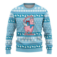 Pink Llama Christmas Ugly Christmas Sweater Xmas Holiday Patterns - Wonder Print Shop