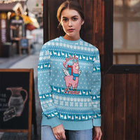 Pink Llama Christmas Ugly Christmas Sweater Xmas Holiday Patterns - Wonder Print Shop