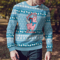 Pink Llama Christmas Ugly Christmas Sweater Xmas Holiday Patterns - Wonder Print Shop