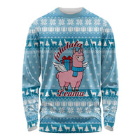 Pink Llama Christmas Long Sleeve Shirt Xmas Holiday Patterns - Wonder Print Shop