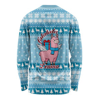 Pink Llama Christmas Long Sleeve Shirt Xmas Holiday Patterns - Wonder Print Shop