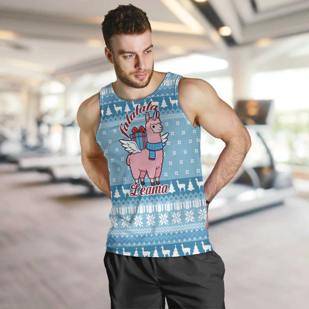 Pink Llama Christmas Men Tank Top Xmas Holiday Patterns - Wonder Print Shop