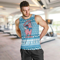Pink Llama Christmas Men Tank Top Xmas Holiday Patterns - Wonder Print Shop