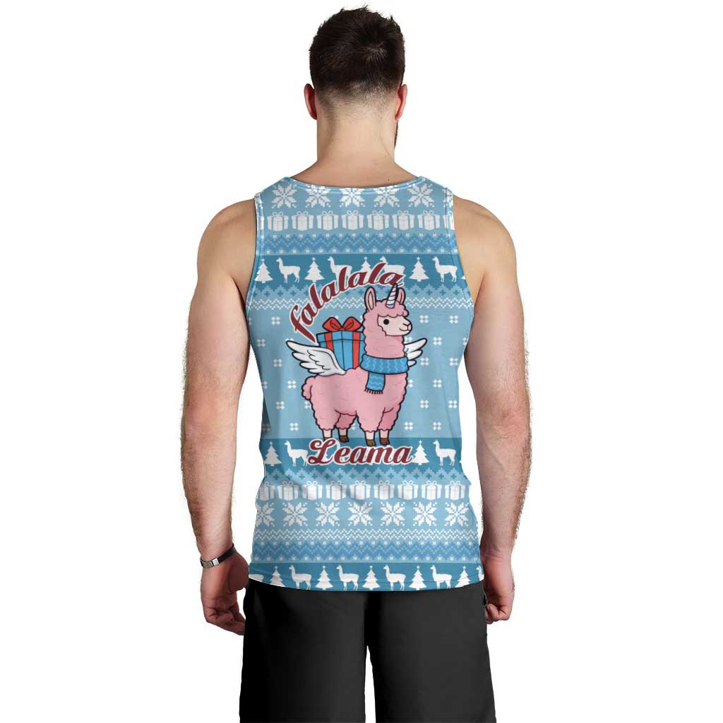 Pink Llama Christmas Men Tank Top Xmas Holiday Patterns - Wonder Print Shop