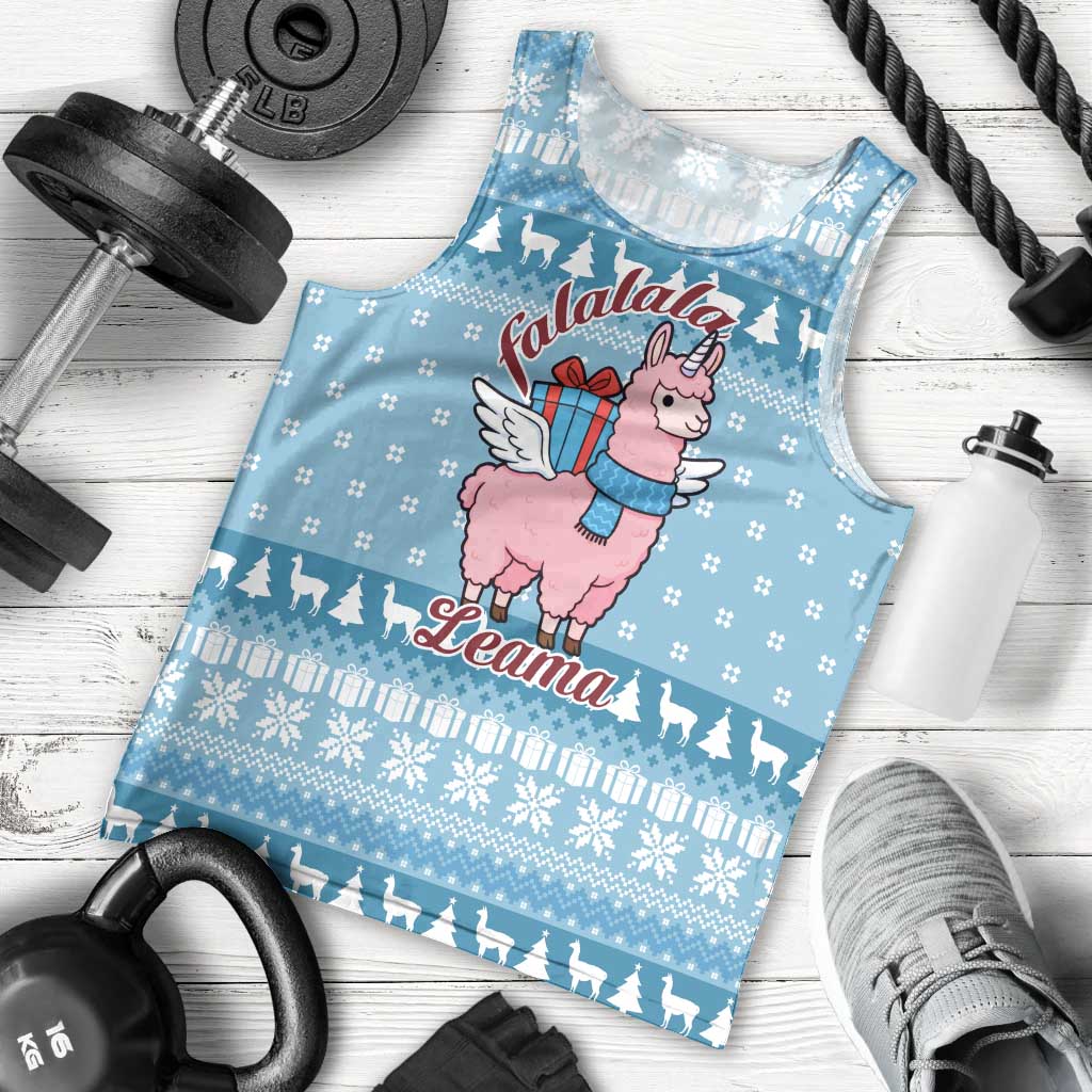 Pink Llama Christmas Men Tank Top Xmas Holiday Patterns - Wonder Print Shop