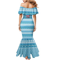Pink Llama Christmas Mermaid Dress Xmas Holiday Patterns - Wonder Print Shop