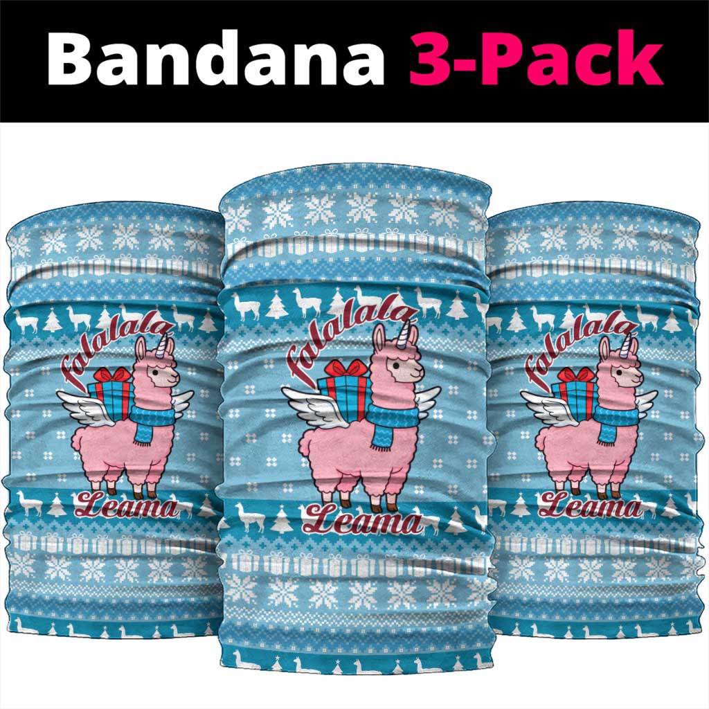 Pink Llama Christmas Neck Gaiter Xmas Holiday Patterns - Wonder Print Shop
