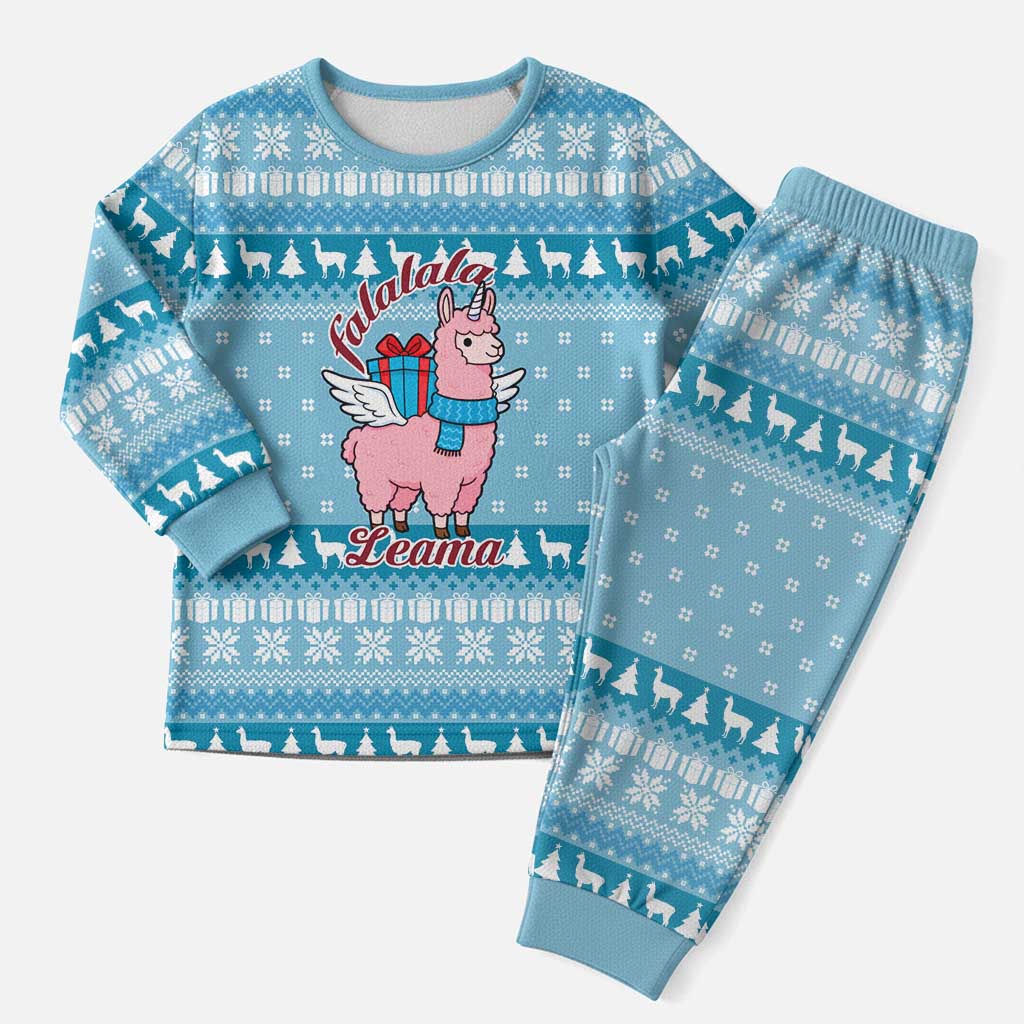 Pink Llama Christmas Pajama Set Xmas Holiday Patterns - Wonder Print Shop