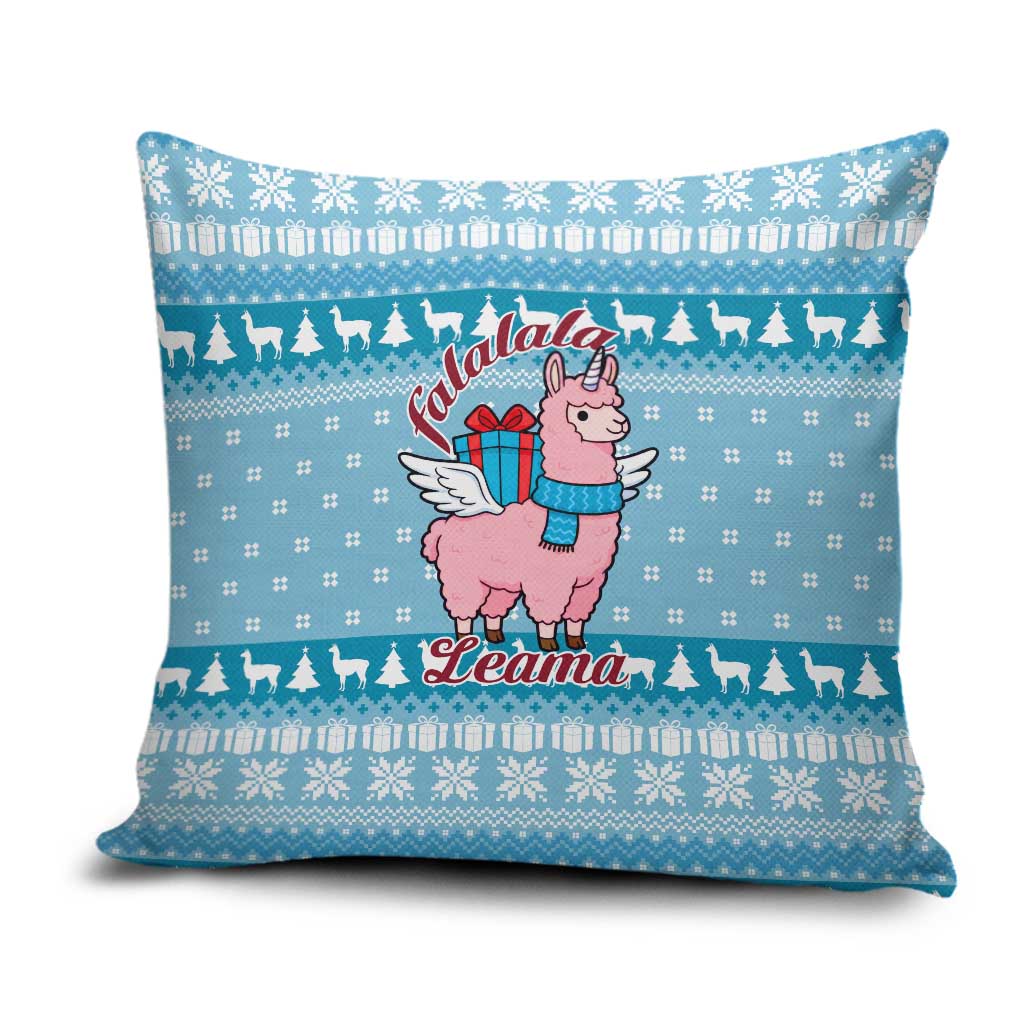 Pink Llama Christmas Pillow Cover Xmas Holiday Patterns - Wonder Print Shop