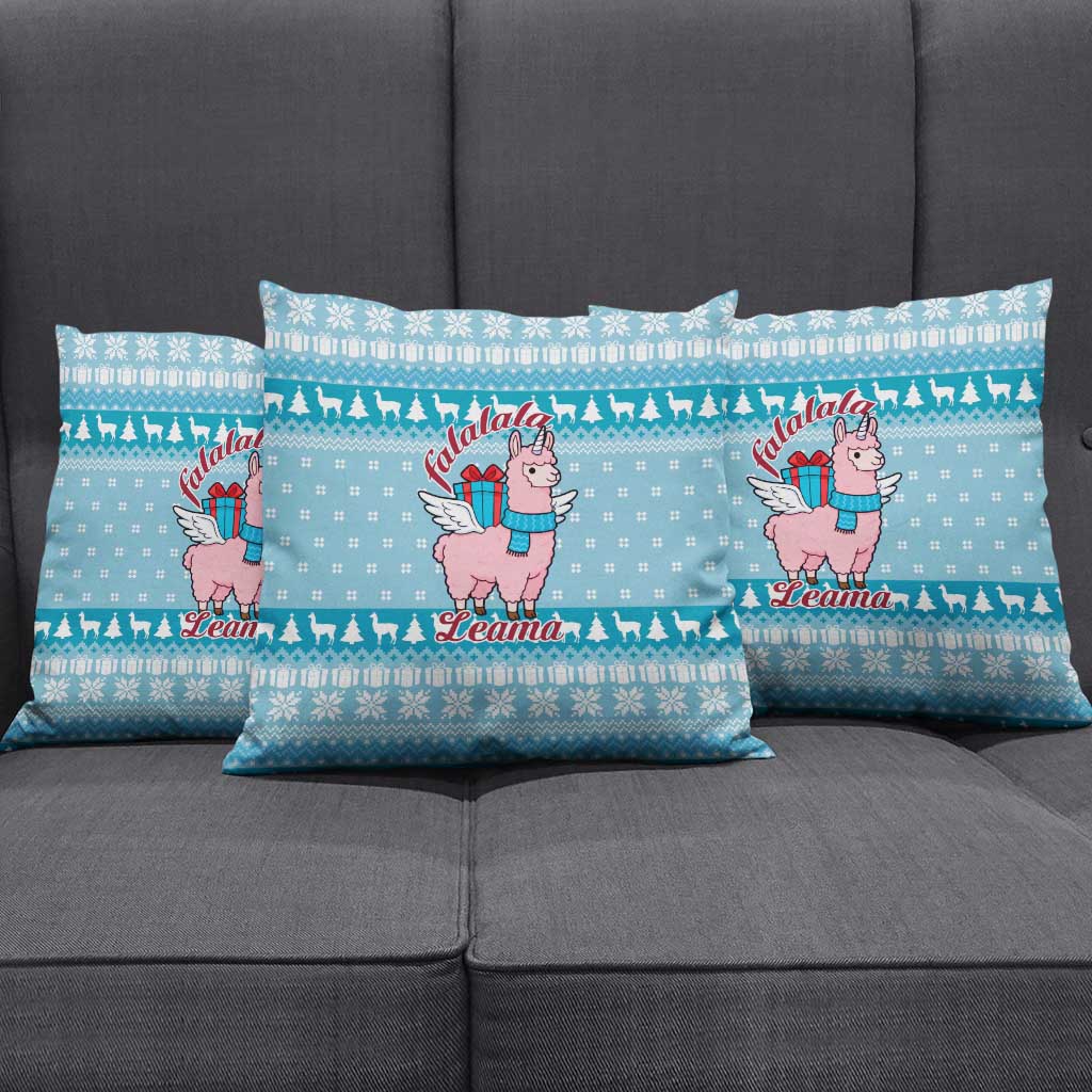 Pink Llama Christmas Pillow Cover Xmas Holiday Patterns - Wonder Print Shop